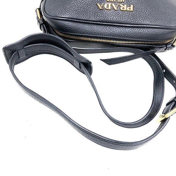 Prada Leather Shoulder Bag Black - Picture 8 of 9